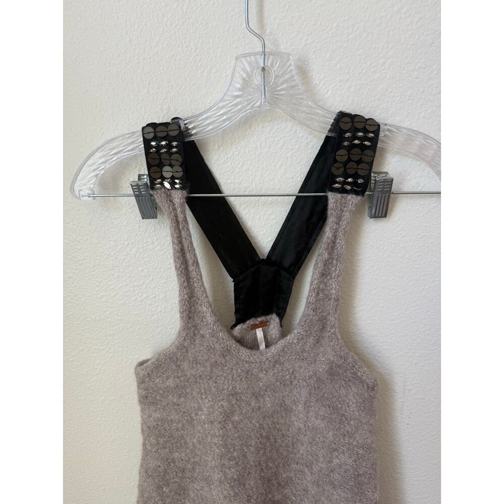 Free People Sequin Wool Blend Y2k Tank Top Size Medium - Picture 3 of 4